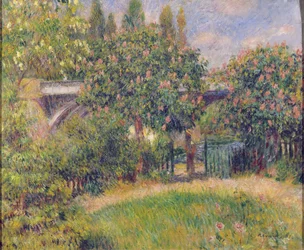 Eisenbahnbrücke bei Chatou, 1881